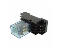 1PCS MY3 HH53P MY3NJ Coil Power Relay 11pin 3NO 3NC AC12V AC24V AC110V AC220V LED Lamp 5A with socket(AC220V)