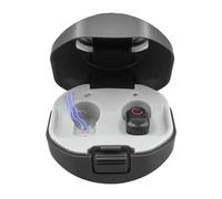 1pcs Noir - Appareil auditif Invisible sans fil, pour surdité/personnes âgées, réglable, amplificateur de son avec Base Rechargeable