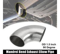 1pcs OD 1.5 Pouce 90 Degré 1.2mm Épais Car Échappement Coudé Tuyau