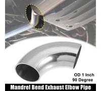 1pcs OD 1 Pouce 90 Degré 1.2mm Épais Car Échappement Coudé Tuyau
