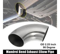 1pcs OD 2.25 Pouce 90 Degré 1.5mm Épais Car Échappement Coudé Tuyau