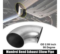 1pcs OD 2.99 Pouce 90 Degré Coude Échappement Tube Mandrin Coude