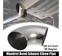 1pcs OD 4.5 Pouce 90 Degré 1.5mm Épais Car Échappement Coudé Tuyau