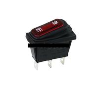 1PCS On/Off Rocker Switch KCD1 16A 125V 16(4) A 250V AC IP65 3 Feet red waterproof switch Light Switch