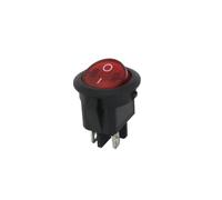 1PCS ON/OFF Round Rocker Switch LED illuminated Car 12V 24V / 6A 250V / 10A 125V 2/3/4PIN Switch 20MM NWPNLXEA(4Pin redlight ON-OFF)