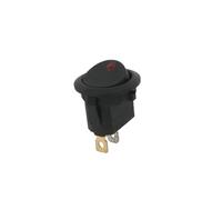 1PCS ON/OFF Round Rocker Switch LED illuminated Car 12V 24V / 6A 250V / 10A 125V 2/3/4PIN Switch 20MM NWPNLXEA(3Pin red light)