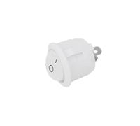 1PCS ON/OFF Round Rocker Switch LED illuminated Car 12V 24V / 6A 250V / 10A 125V 2/3/4PIN Switch 20MM NWPNLXEA(2Pin white ON-OFF)
