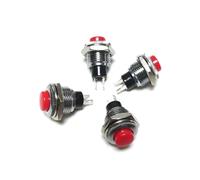 1pcs PB-01 Red Green Round Button 12mm Momentary Push button Switch 3A 1255VAC 1.5A 250VAC NWPNLXEA(Green)