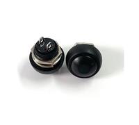 1Pcs PBS-33b 2Pin Switch 12mm 12V 1A momentary Push button Switch since the reset Non-locking NWPNLXEA(1PCS black)