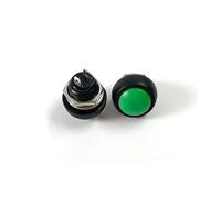 1Pcs PBS-33b 2Pin Switch 12mm 12V 1A momentary Push button Switch since the reset Non-locking NWPNLXEA(1PCS green)