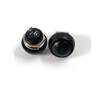 1Pcs PBS-33b 2Pin Switch 12mm 12V 1A momentary Push button Switch since the reset Non-locking NWPNLXEA(1PCS black)