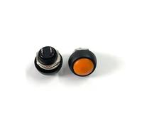1Pcs PBS-33b 2Pin Switch 12mm 12V 1A momentary Push button Switch since the reset Non-locking NWPNLXEA(1PCS Orange)