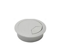 1Pcs PC Computer Desk Round Wire Tidy Grommet 50mm/60mm/80mm Table Plastic Cable Hole Cover Organizer(Light grey 50mm)