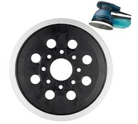 1PCS Plateau de ponçage professionnel de 125 mm,Plateau Ponceuse Bosch pex 400 ae,avec crochet et boucle, 8 trous, compatible avec Bosch PEX 300 AE et PEX 400 AE ponceuse excentrique.