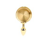 1pcs Plug Anale Femme Homme Gay Les Massager Érotisme Vibrant SM Accessoires anals d'expansion vestibulaire (Or)