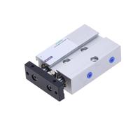 1pcs Pneumatic Cylinder Double Rod TN16 Bore Cylinder 5/10/15/20/25/30/35/40/50/60/70/80/90/100/125/150mm Stroke Aluminum Alloy(TN16x20)