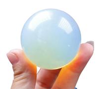 1Pcs Polishing Opalite Crystal Ball, Quartz Crystal Sphere Figurine, Fengshui Divination Sphere Ornament Witchcraft Decor