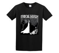 1PCS Procol Harum Procol Harum 80S Screen Printed Men Adult Short Sleeve Black S