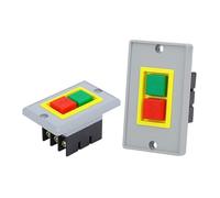 1pcs, QKS2-5 Push Button Switch Bench Drill Panel Mounted Start Stop OFF-ON Green Red Insulation Press Switches 3 In Three Out NWPNLXEA(Small Panel)