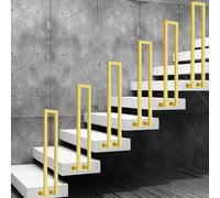 1PCS Rampe Escalier - Main Courante Pour Métal, Piquet De Transitionnel, Clôture Décorative Jardin Couloir, Kit Barre D'appui Extérieure(Gold,55cm/21.6in)
