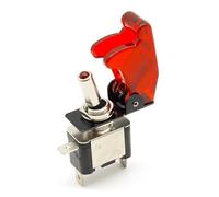 1pcs Red 12V 20A Racing Car Truck Boat Cover LED Push Button Rocker Toggle Switch Control+ dust cover