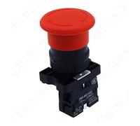1PCS Red Mushroom Emergency Stop Switch XB2-ES542 XB2-ES442 XB2-ES642 22mm NC N/C Push Button Switch 600V 10A NWPNLXEA(542)