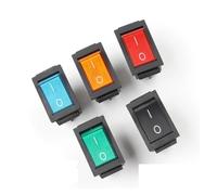 1PCS Rocker Switch 4Pin ON-OFF Electrical equipment With Light Power Switch 16A 250VAC/ 20A 125VAC KCD4 NWPNLXEA(4Pin Black)