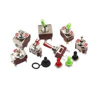 1PCS rocker switch button switch, rocker power switch 2 3 6 pins 2 3 gears E-TEN1021 1021 1122 1221 1322 1321 2210 3310 3210(Silver)