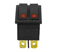 1PCS Rocker switch cat-eye two gang double