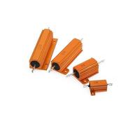 1PCS RX24 50W 100W Aluminum Power Metal Shell Case Wirewound Resistor 1K 10K 1 6 8 10 20 200 500 Ohm Resistance 0.01R ~ 100K CZAOINCU(100W 200R)