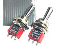1PCS SH T80-T Z1 Série grande poignée longue 12 mm (ON) -off- (ON) SPDT 3PIN 3POSITION MOM-OFF-MOMPANELMOUNT MINI CUTERS TOGGLE 5A125V
