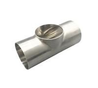 1pcs Size 19mm-108mm Pipe OD Butt Weld Flat Tee 3 Way Fitting Connector SUS304 (OD 63mm Wall 2mm) Plumbing Fittings