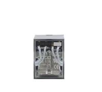 1Pcs Small Intermediate Relay HH54P MY4 AC220V DC24V DC12V AC110V 14 Pin Base(with Base,24V) Controls Relays