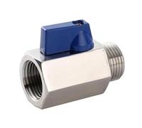 1pcs Stainless Steel 304 2-Way Ball Valve - Female X Male Connection, 63 Bar Pressure, Available in 1/8" to 3/4" Sizes(1/2in SS304)