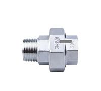 1Pcs Stainless Steel 304 BSPT 1" Male To Female Threaded Union Cast Live Connection Pipe Fitting