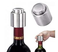 1pcs Stainless Steel Wine Bottle Stopper Vacuum Red Wine Cap Sealer Fresh Keeper Bar Tools Bottle Cover Kitchen Accessories