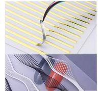 1pcs Stripes ligne 3d Nail art autocollant bande métal vague ongles autocollants de décoration auto-adhésif autocollant Foils Conception autocollants style aléatoire