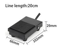 1pcs TFS-1 unit foot switch controller SPDT 1 pedal switch with automatic reset line 2M and 16cm Two wire gauges NWPNLXEA(TFS-1 20CM)