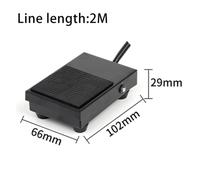 1pcs TFS-1 unit foot switch controller SPDT 1 pedal switch with automatic reset line 2M and 16cm Two wire gauges NWPNLXEA(TFS-1 2M)