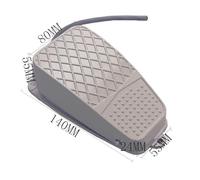 1PCS TFS-3 FS-3 Pedal Foot Switch Aluminum Shell Self-resetting Silver Control Power Supply With Wire NWPNLXEA(FS-3)