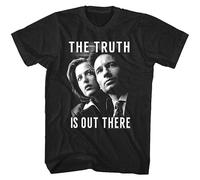 1PCS The X Files Truth is Out There Men's T Shirt Mulder Scully FBI Special Agents Black M