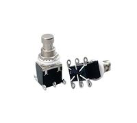 1pcs THGS-6Pins DPDT Momentary or lock Stomp Foot Switch for Guitar AC 250V/2A 125V/4A Guitar Switch NWPNLXEA(Lock)