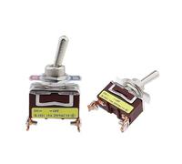 1PCS,Toggle Rocker Button Switch,2/3/4/6/8/9/12 Pin,Self Reset/Self-locking,Silver Copper Pin,12mm,250V 15A NWPNLXEA(E-TEN1021)