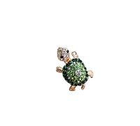1pcs Universal Cartoon Turtle Shape Design Mobile Ear Dust Cap Diamond Crystal Dustproof Plug pour Galaxy (Vert) Robuste et pratiqueTraitement ingénieux