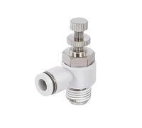 1Pcs Vanne d'accélérateur pneumatique 4-12mm M5 1/8 1/4 3/8 1/2 Raccords pneumatiques Vanne de régulation de vitesse d'accélérateur(SL10-03)