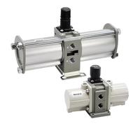 1pcs VBA soupape de surpression de gaz de pression d'air pompe de pression vérin de surpression vérin pneumatique VBA10A 11A 20A 22A 40A 42A 43A -02 03 04(Sky Blue)