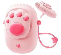 1PCS Ventilateur suspendu avec cordon, mini ventilateur, USB, silencieux, 3 vitesses, pour bureau, maison et extérieur (rose)
