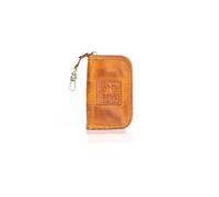 1pcs Vérine en cuir clés clés pochette-monnaie à soupe de monnaie à bourse de monnaie de monnaie -zipper portefeuille portefeuille vintage-clé Organisateur pour les femmes et les hommes (jaune),