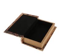 1pcs Vintage Faux Livres Creux Accessoires Livres Boîte Sûre Pour Cacher L'argent Des Bijoux - Carte du monde_C