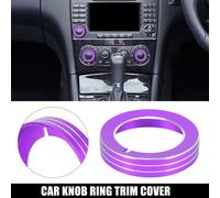 1pcs Violet Aluminium Alliage Voiture Phares Interrupteur Bouton Bouton Trim